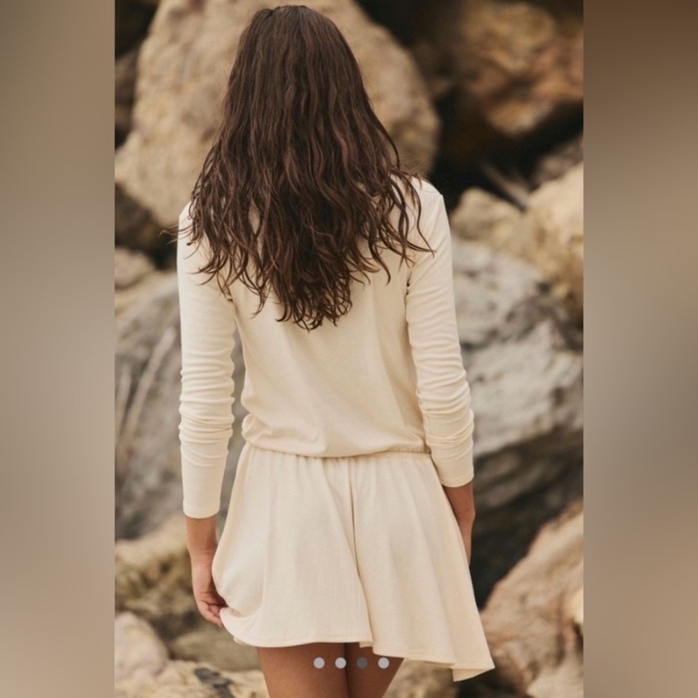 NWT Free People Good Feels Long Sleeve Mini Dress - Picture 2 of 2